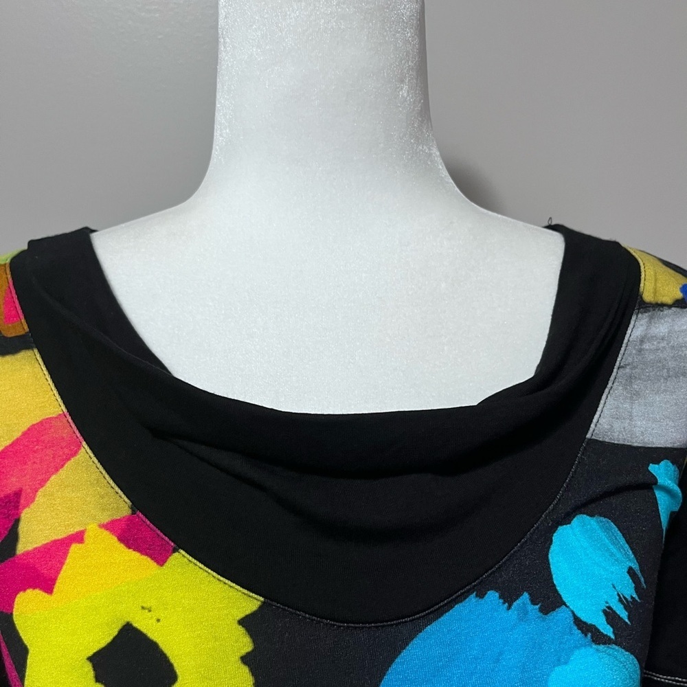 Simply Art by Dolcezza Intense Garden Of Zen Abstract Art Print Scoop Neck Tunic - Picture 4 of 10
